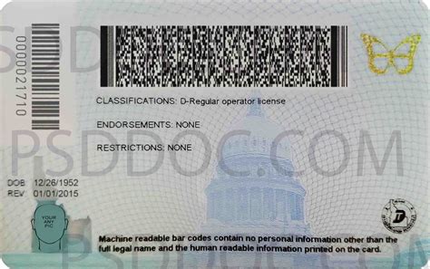 USA Idaho Driver License front back sides - PSD Store