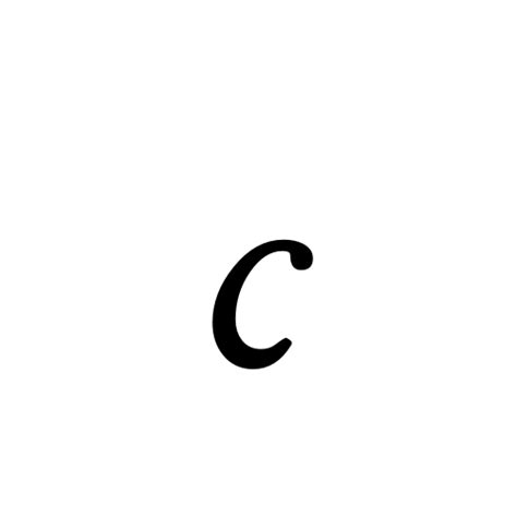 c | latin small letter c | Musica, Regular @ Graphemica