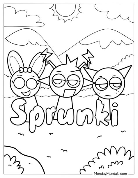 22 Sprunki Coloring Pages (Free PDF Printables)
