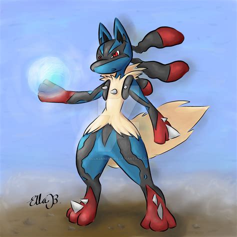 Lucario Fan Art by EllaJaneBinks on DeviantArt