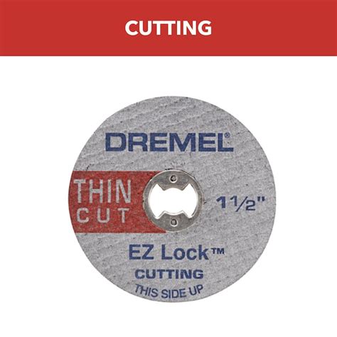 Dremel EZ-Lock 5-Piece Aluminum Oxide 1-1/2-in Cutting Wheel Accessory ...