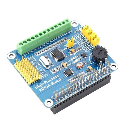 REES52 Pi AD/DA Expansion Shield Board Onboard ADS1256 DAC8552 Sensor ...