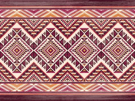 Native american indian ornament pattern geometric ethnic textile ...