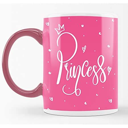 Buy SCPmarts Princess Coffee Mug Cute Princess Inside Pink Color ...