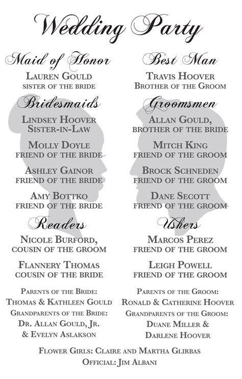 Image result for Wedding Invitation Programs