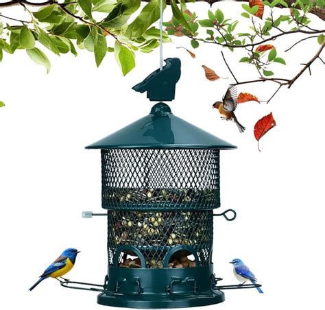 Amazon.com: ZCCQ Bird Feeders,Wild Bird Feeders with Metal Mesh,3.8lb ...