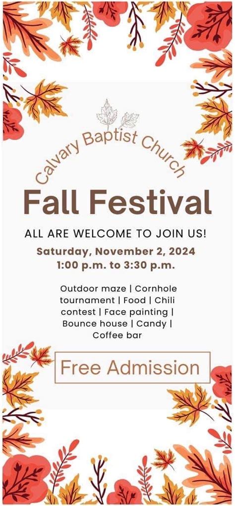 Fall Festival at Calvary Baptist Church in Turner Maine , Calvary ...