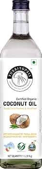 TURRITOPSIS Virgin Coconut Oil Certified Organic Cold Pressed Extracted ...