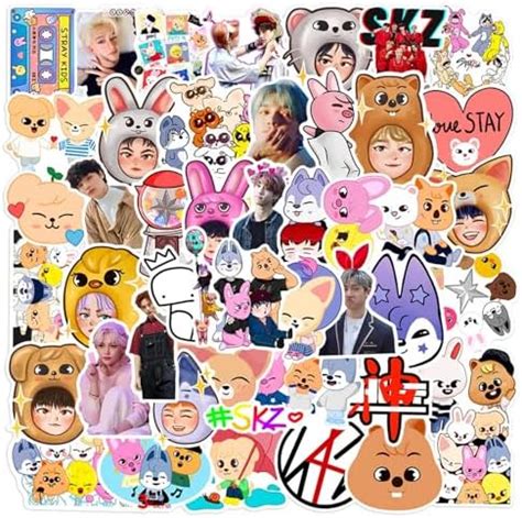 Careflection 50 Pcs Popular Singer Stray Kids Skzoo Stickers Pack ...