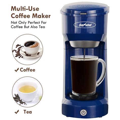Single Serve Coffee Maker, Small Single Cup Coffee Maker for Capsule ...