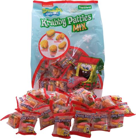 Amazon.com : SpongeBob Squarepants Krabby Patties Gummy Candy Combo ...