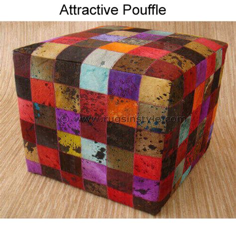 Ottoman & Pouff - Leather Ottoman & Pouff Exporter from Ghaziabad