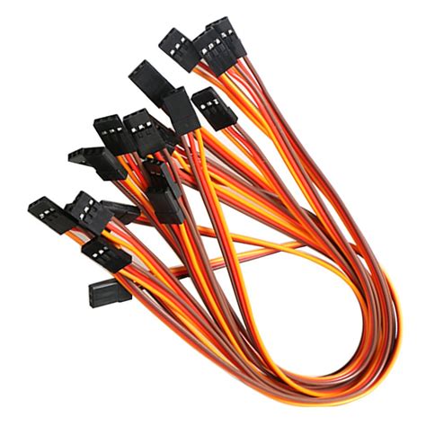 Vimvip 3 Pin 30cm Servo Extension Cable 22 Awg 60 Cores Wire Male To ...