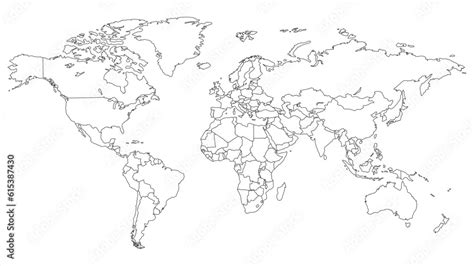 Map of World Simple 的图像结果