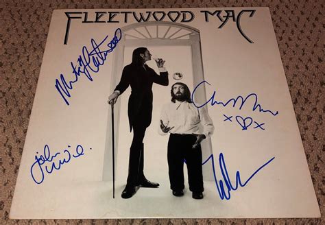 FLEETWOOD MAC SIGNED ALBUM COVER JSA AUTOGRAPH MICK CHRISTINE MCVIE ...