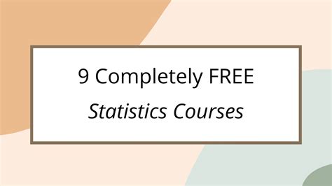 9 Best Free Online Courses for Statistics for Data Science in 2025