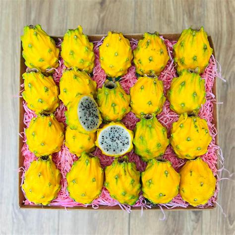 Order Your Yellow Dragon Fruit Pitaya Box and have it Delivered - Small (5 Pounds) - Tropical ... - where to buy yellow dragon fruit