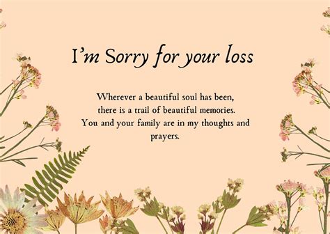 Alternatives To Sorry For Your Loss