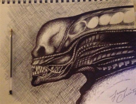 Alien Movie Drawing 的图像结果