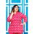 Plus Size Pink Cotton Floral Print Co-ord Set -1200009 - Swasti Clothing