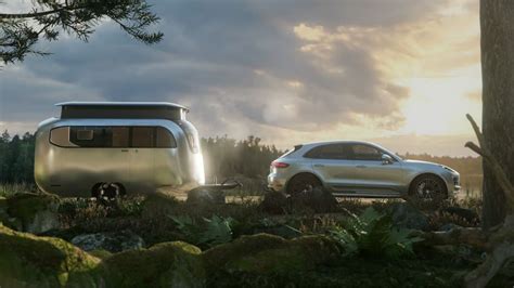 A visionary adventure travel trailer concept by Porsche and Airstream