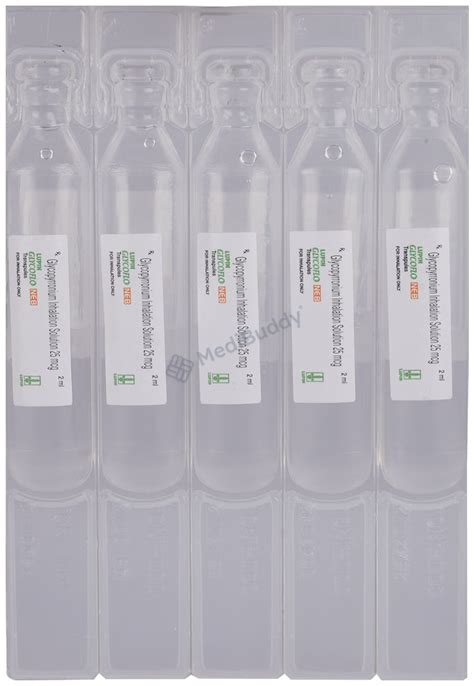 Glycoflo Neb 25mcg/2ml Transpules: Price, Uses, Side Effects & How to ...