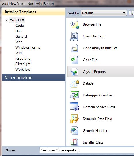 Image result for Create Crystal Report SQL Server Management Studio