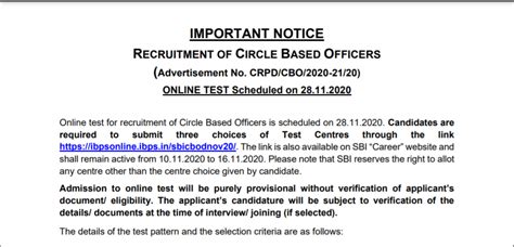 SBI Introduces Written Test for Circle Based Officer- Check SBI CBO ...