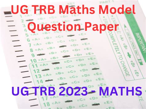 Image result for TRB Polytechnic Exam Part a Question Pattern in Maths