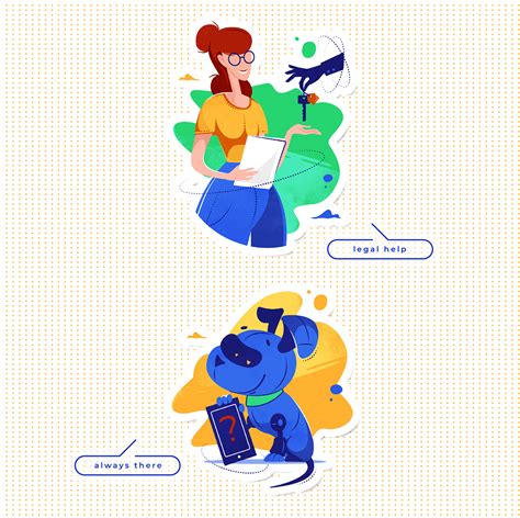 illustrations for the application on Behance - Behance Illustration