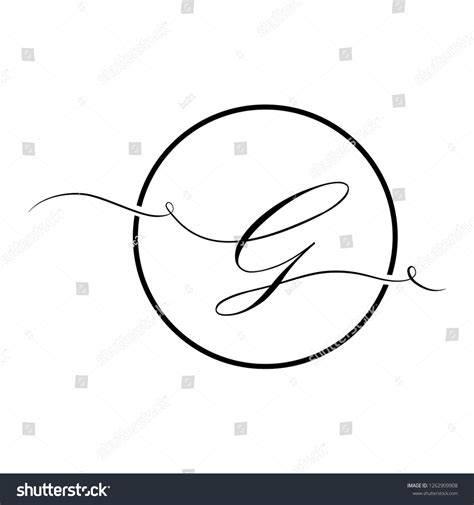 The Letter G In Calligraphy