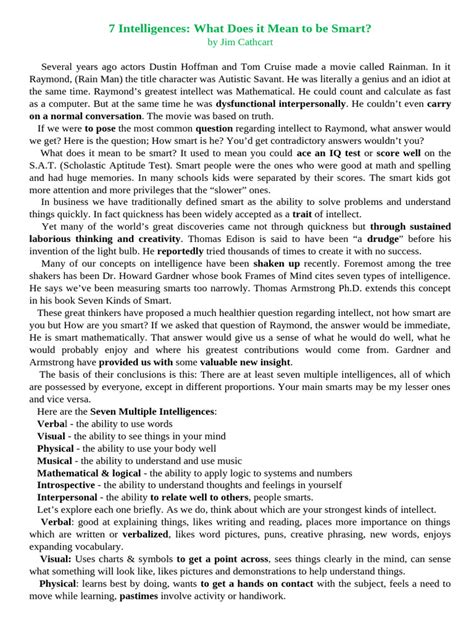 Image result for 7 Intelligences