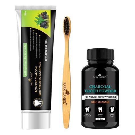 Buy Park Daniel Natural Bamboo Wooden ECO Friendly Charcoal Toothbrush ...