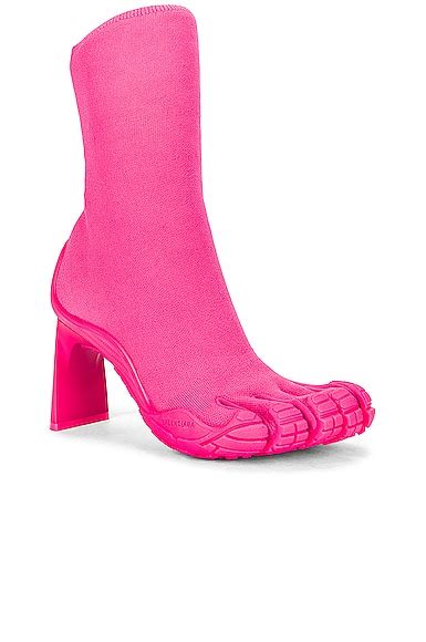 Balenciaga x Vibram Five Fingers High Toe Ankle Boots in Fluo Pink | FWRD