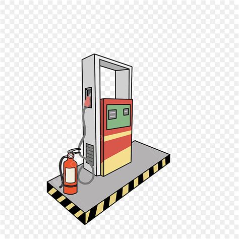 Gas Station White Transparent, Modern Gas Station Clip Art, Gas Station ...