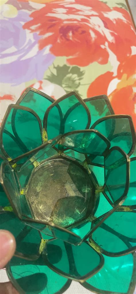 Buy Extreme Karigari Brass and Transparent Fibre Tea Light Lotus Online ...