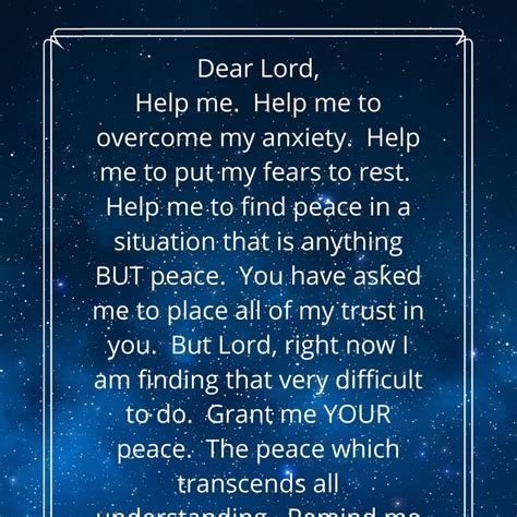 Prayers to overcome fear anxiety and stress – Artofit
