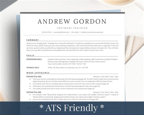 Image result for Software Engineer ATS Resume