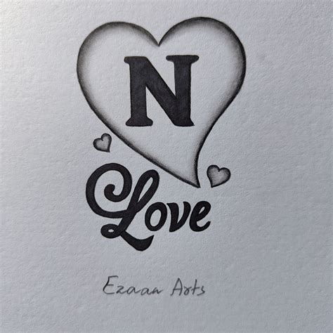 Letter N Drawing