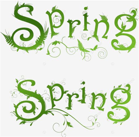 Image result for Spring Pattern Text Effect