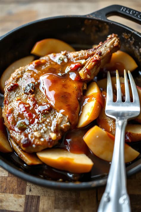 Apple Cider Braised Pork Chops - Berry Brisk