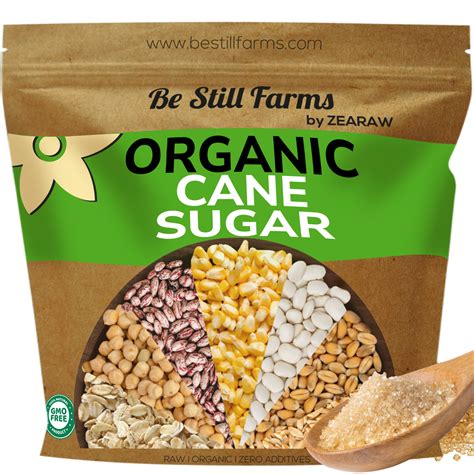Organic Cane Sugar, Non-GMO, Pure Cane Sugar - Be Still Farms- Real ...