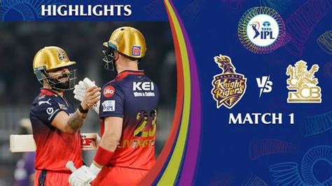 Cricket live stream | Kolkata Knight Riders vs Royal Challengers ...