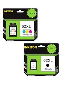 INKSTON 62 XL Black & Tricolor Ink Cartridge for Use in Printer 5540 ...