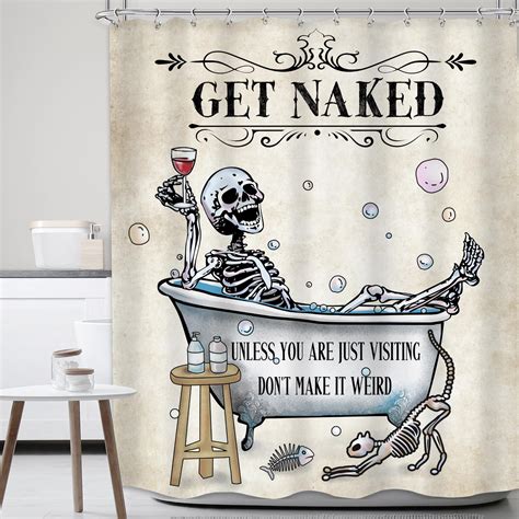 Amazon.com: JAWO Funny Shower Curtain for Bathroom, Fun Butt Hilarious ...