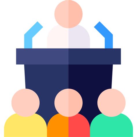 Conference Basic Straight Flat icon | Freepik