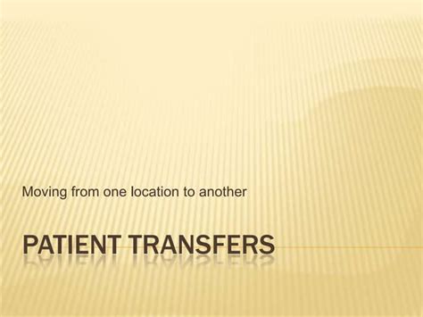 Image result for Patient Transfers Tutorial