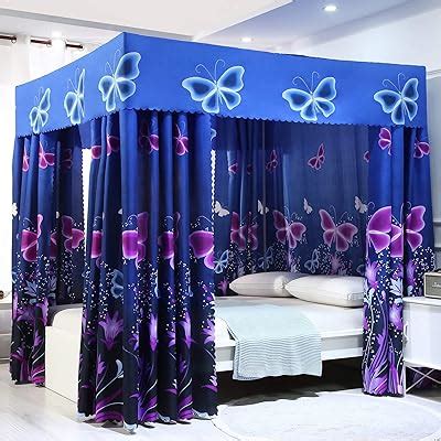 Mengersi Butterfly Four Corner Post Bed Curtain India | Ubuy