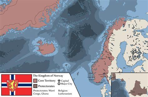 The Kingdom of Norway (1893) : r/imaginarymaps