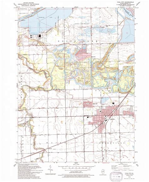 Classic USGS Coal City Illinois 7.5'x7.5' Topo Map – MyTopo Map Store